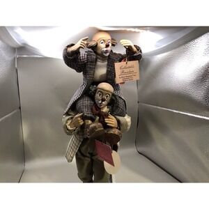 Pair Of Vintage Blooze Brothers Collectable Porcelain Hand Painted